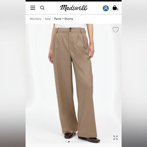Madewell Harlow wide leg pant